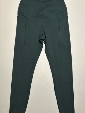High-Waist Women’s Performance Pants - Forest Green - Size S